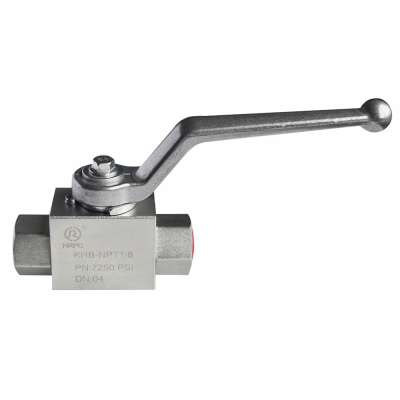 high pressure 2 way NPT 1/8' valve 7500psi 500bar